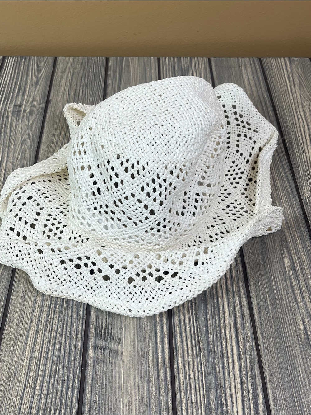 Free People Boho White Beach Summer Mini Cowboy Hat